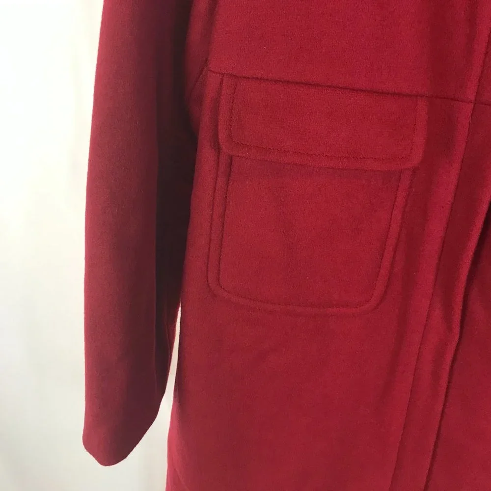 USED Size Large J. Crew Wool Blend Full Zip Coat